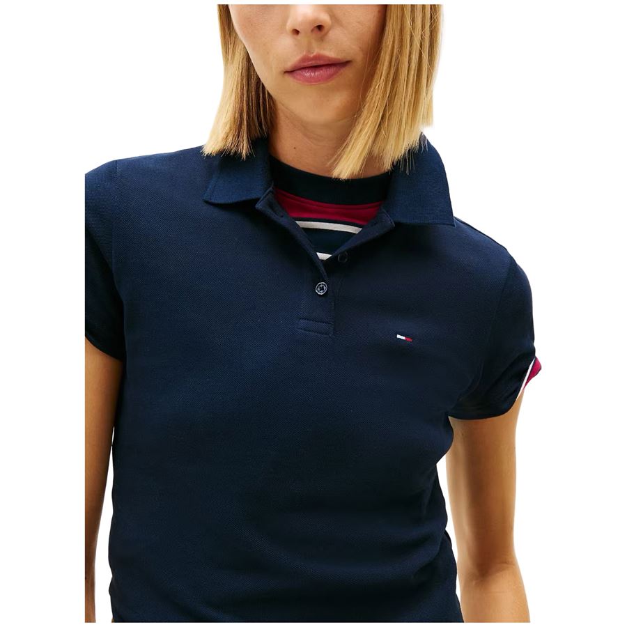 Polo slim fit in piquè da donna Tommy Jeans | DW0DW21931C1G
